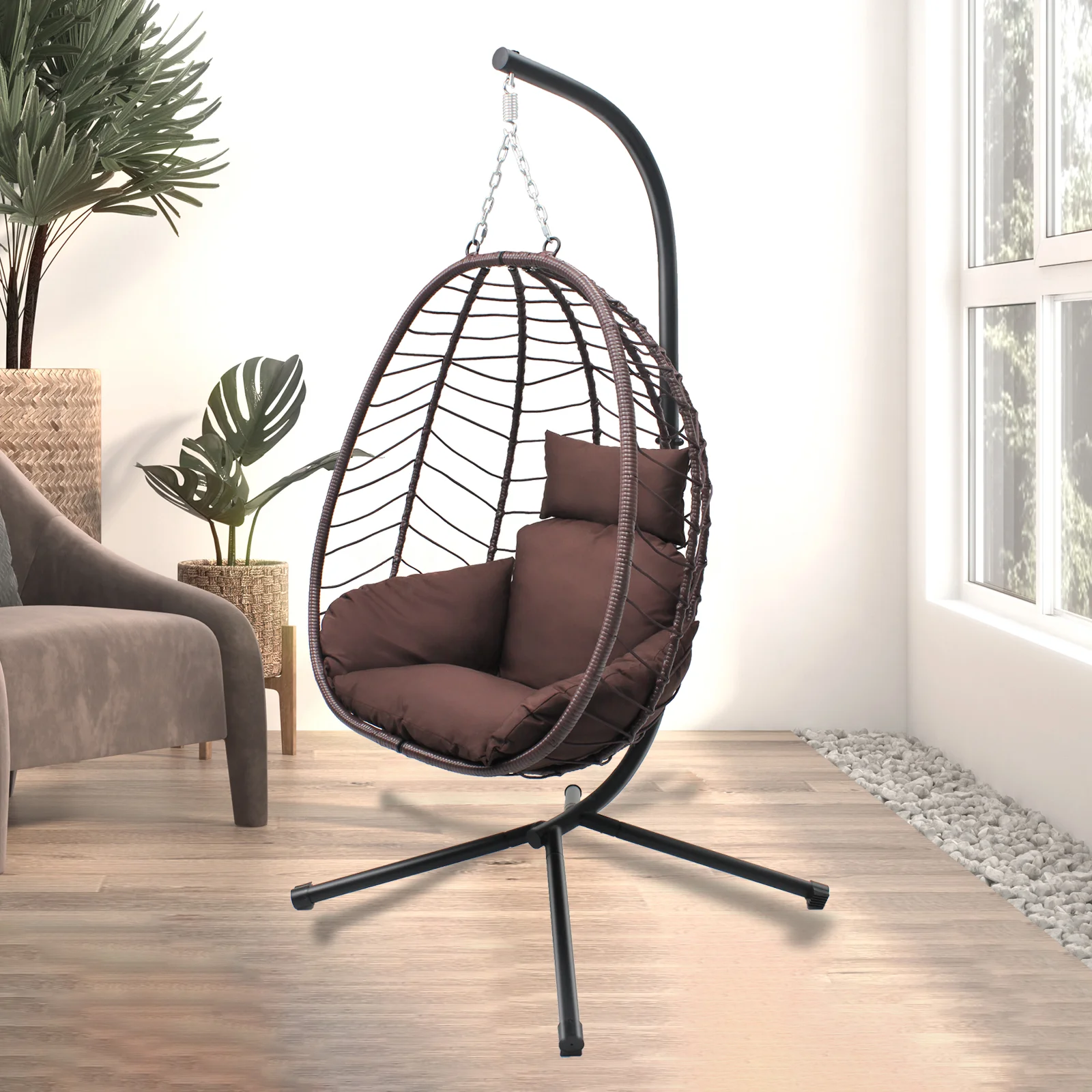 egg chair swing stand