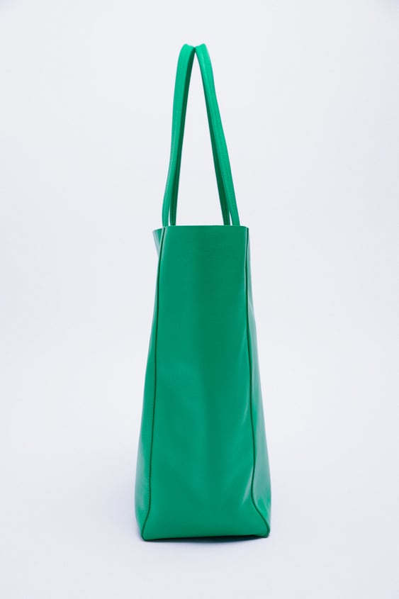 bnwt zara grey felt large tote shopper bag | eBay