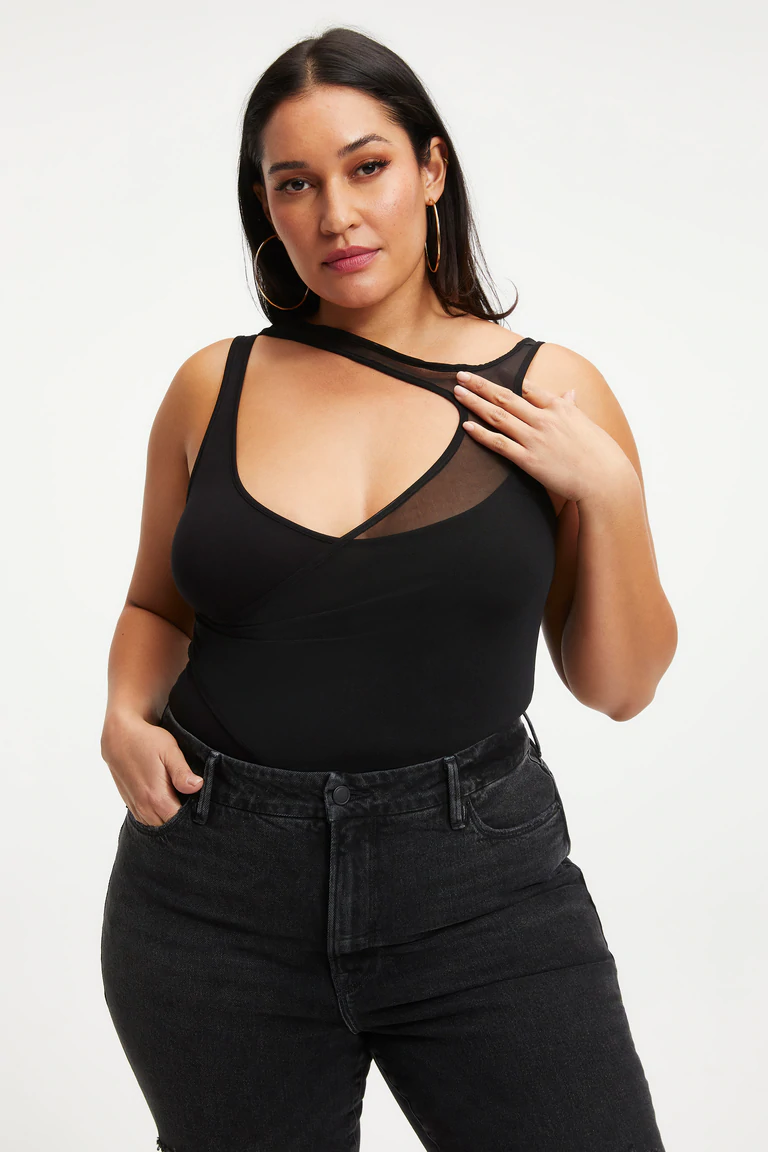 Good American + the cut layered bodysuit