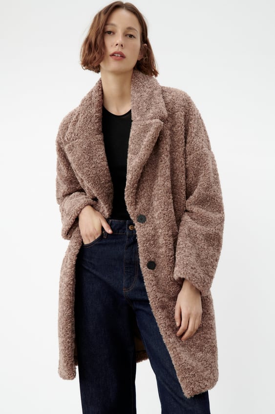 Zara + Textured Soft Coat