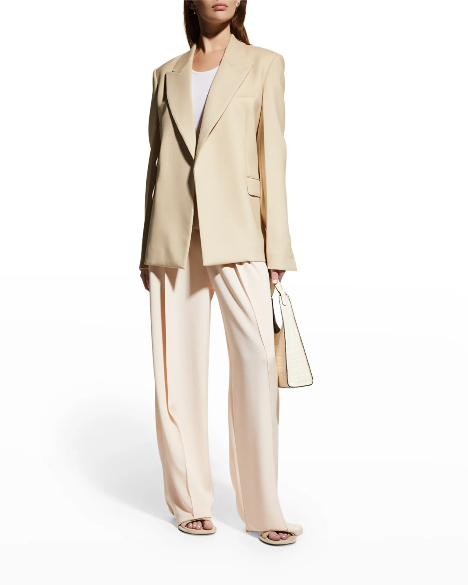 Peter Do + Oversized Pleated Handkerchief Blazer