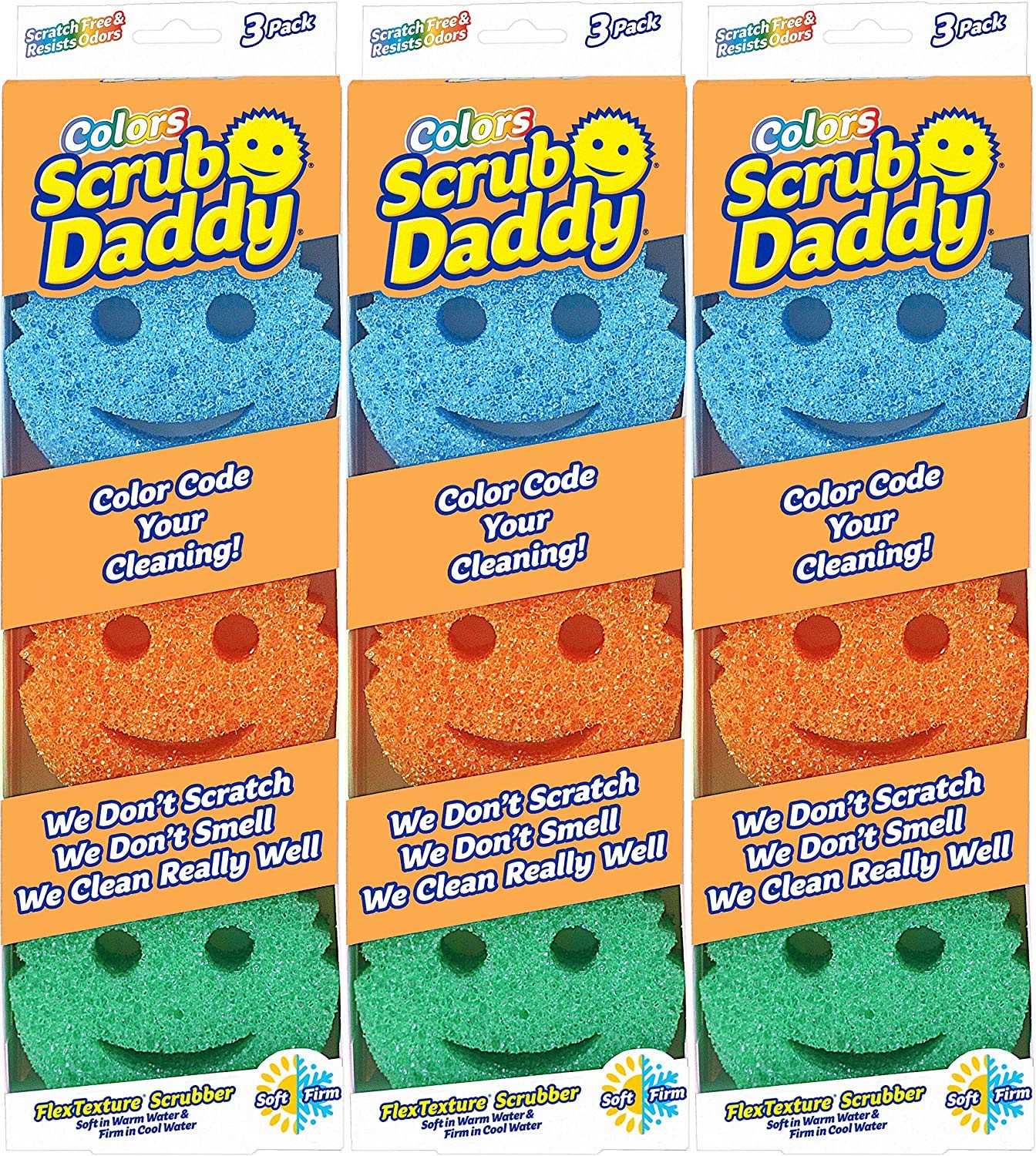  Scrub Family Functional Sponge Scrubber Set - Daddy