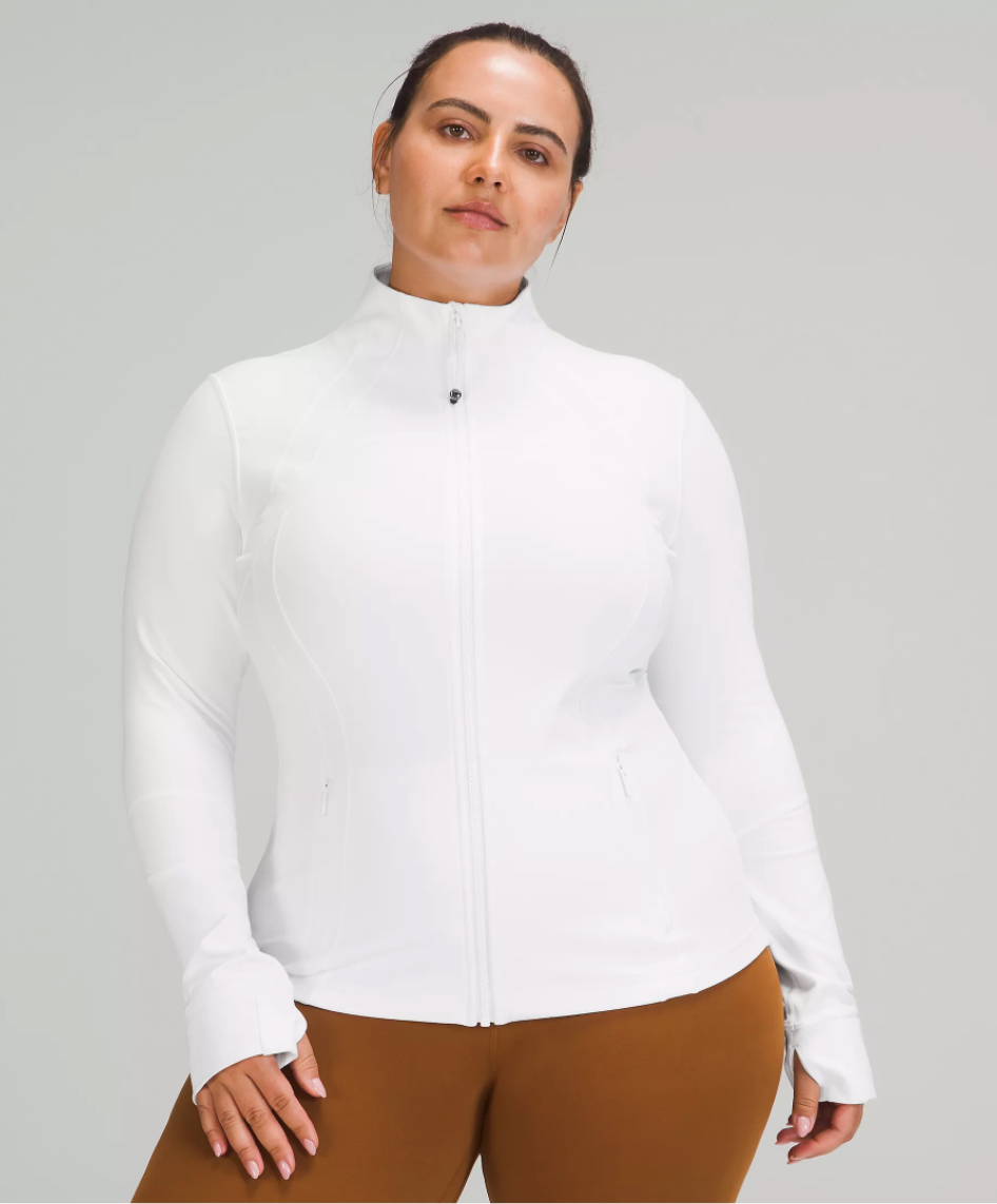 White Lululemon Define Jacket