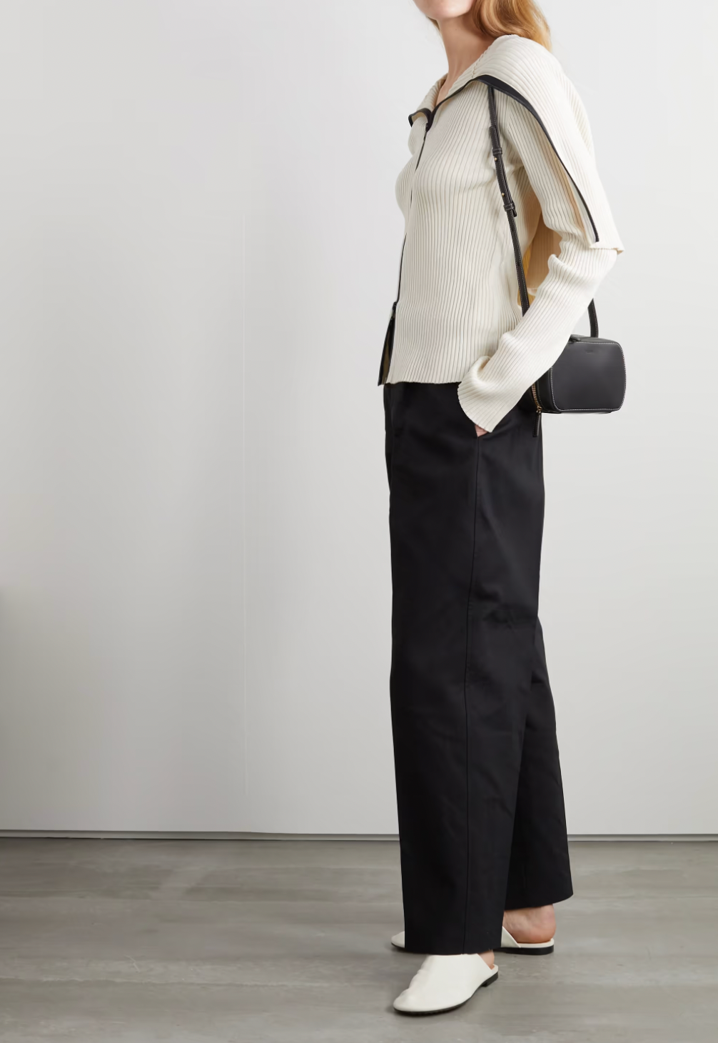 Jil Sander + Cotton-Piqué Straight-Leg Pants