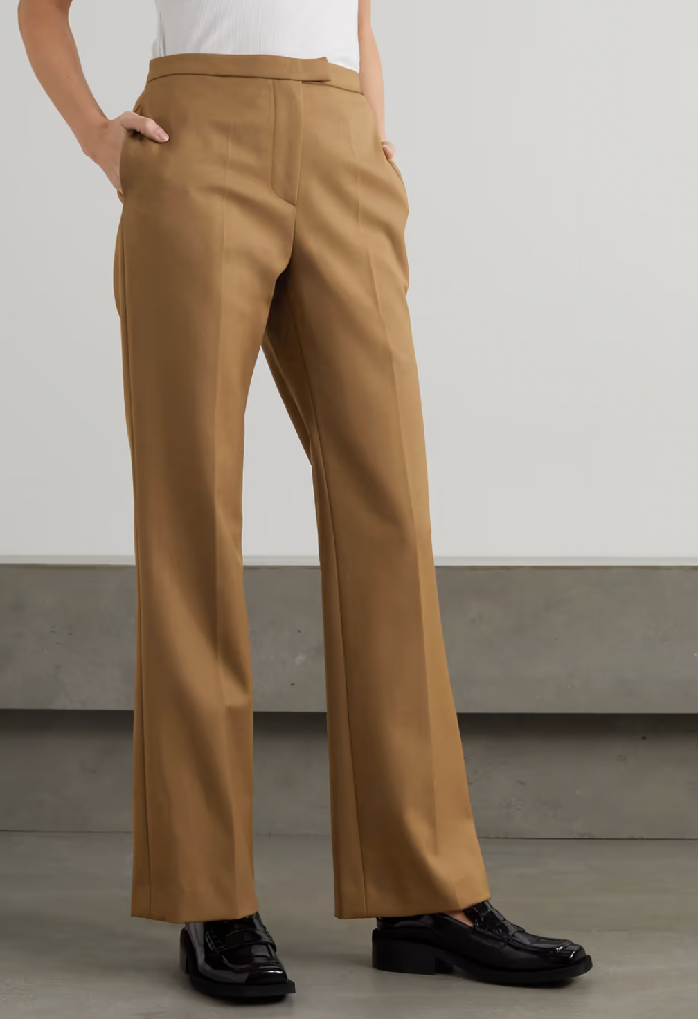 LVIR + Wool-Blend Straight-Leg Pants