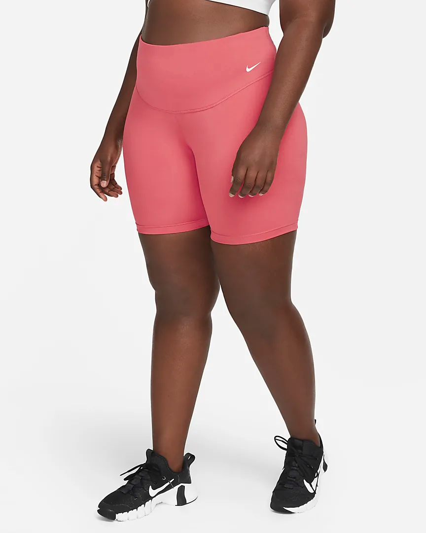 Nike One + Mid-Rise 7″ Bike Shorts (Plus Size)