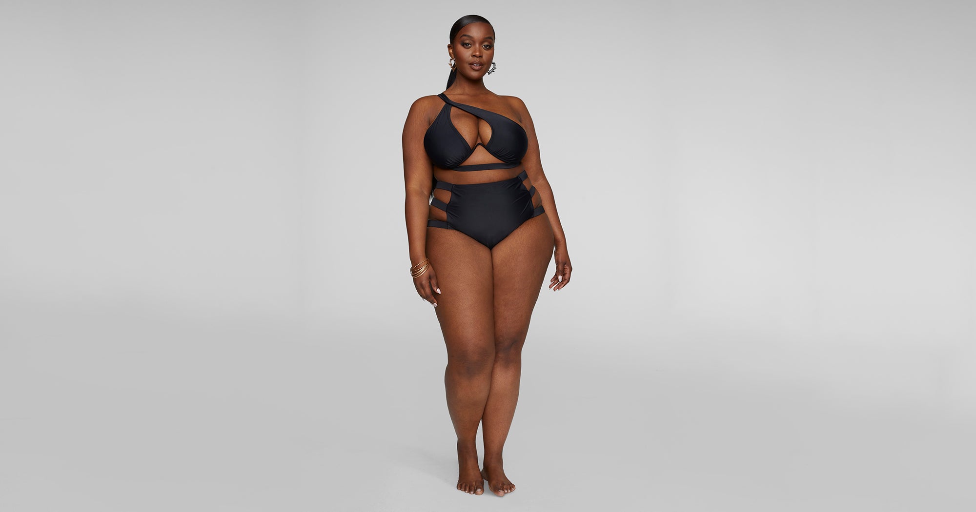 H e amp;m clearance black one piece swimsuit