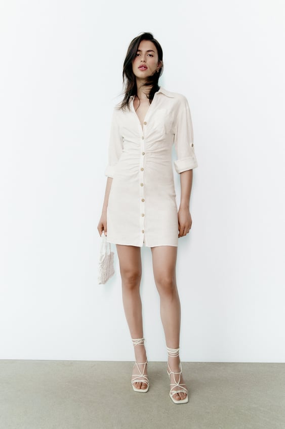 Buy Lipsy White Broderie Sleeveless Tie Waist Mini Holiday Shop Shirt Dress  from the Next UK online shop