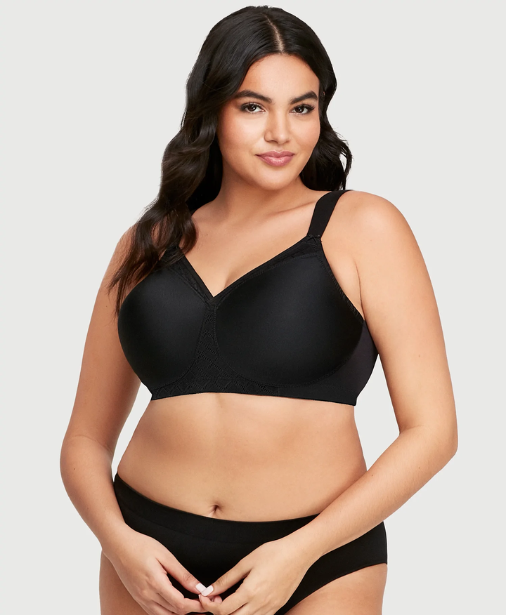 Maidenform Women's 2 Pack One Fab Fit T-Shirt Bra, Black/White, 34DD at   Women's Clothing store
