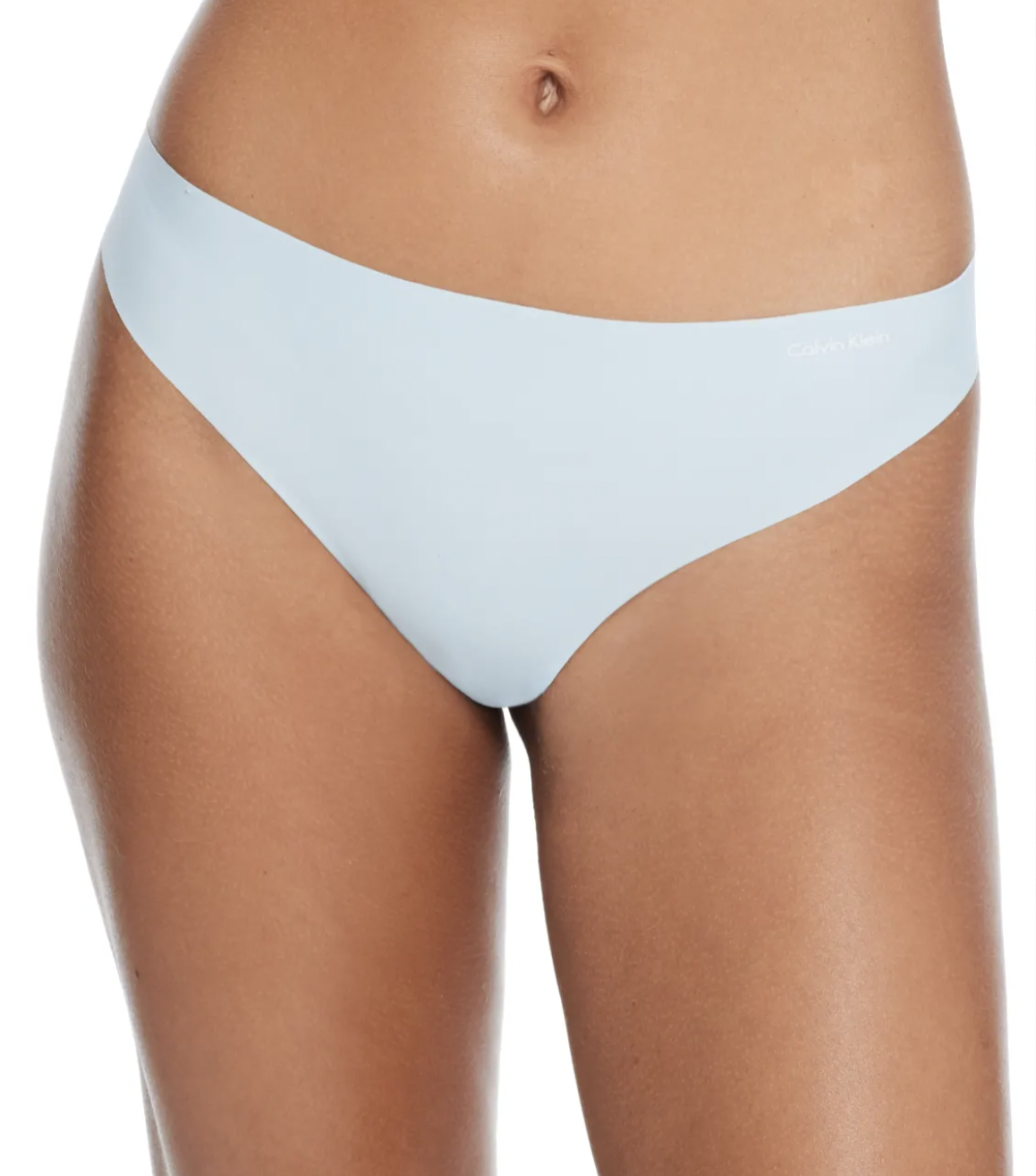 Calvin Klein Women's Invisibles Thong Panty, Duffel Bag, Medium 