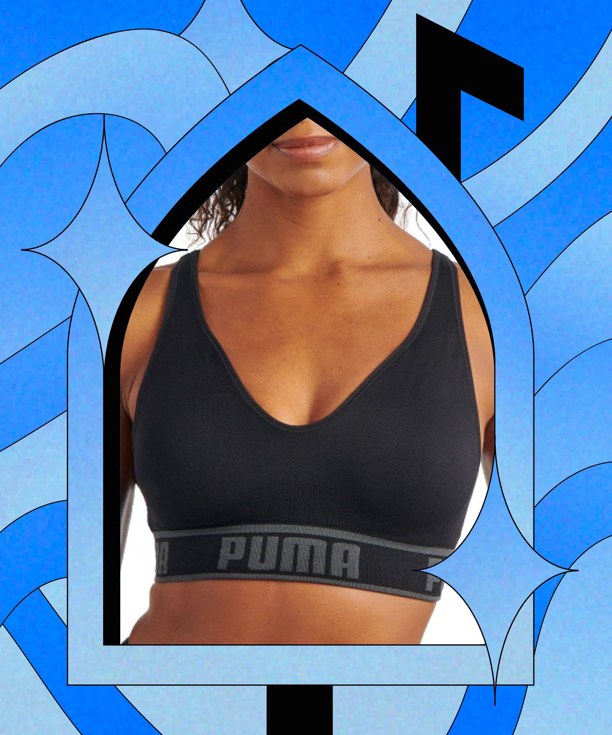 Puma Women's 3-Pack Performance Seamless Sports Bra 