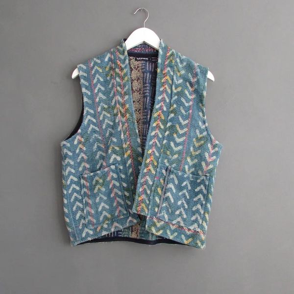 Vintage + Vintage Kantha Waistcoat