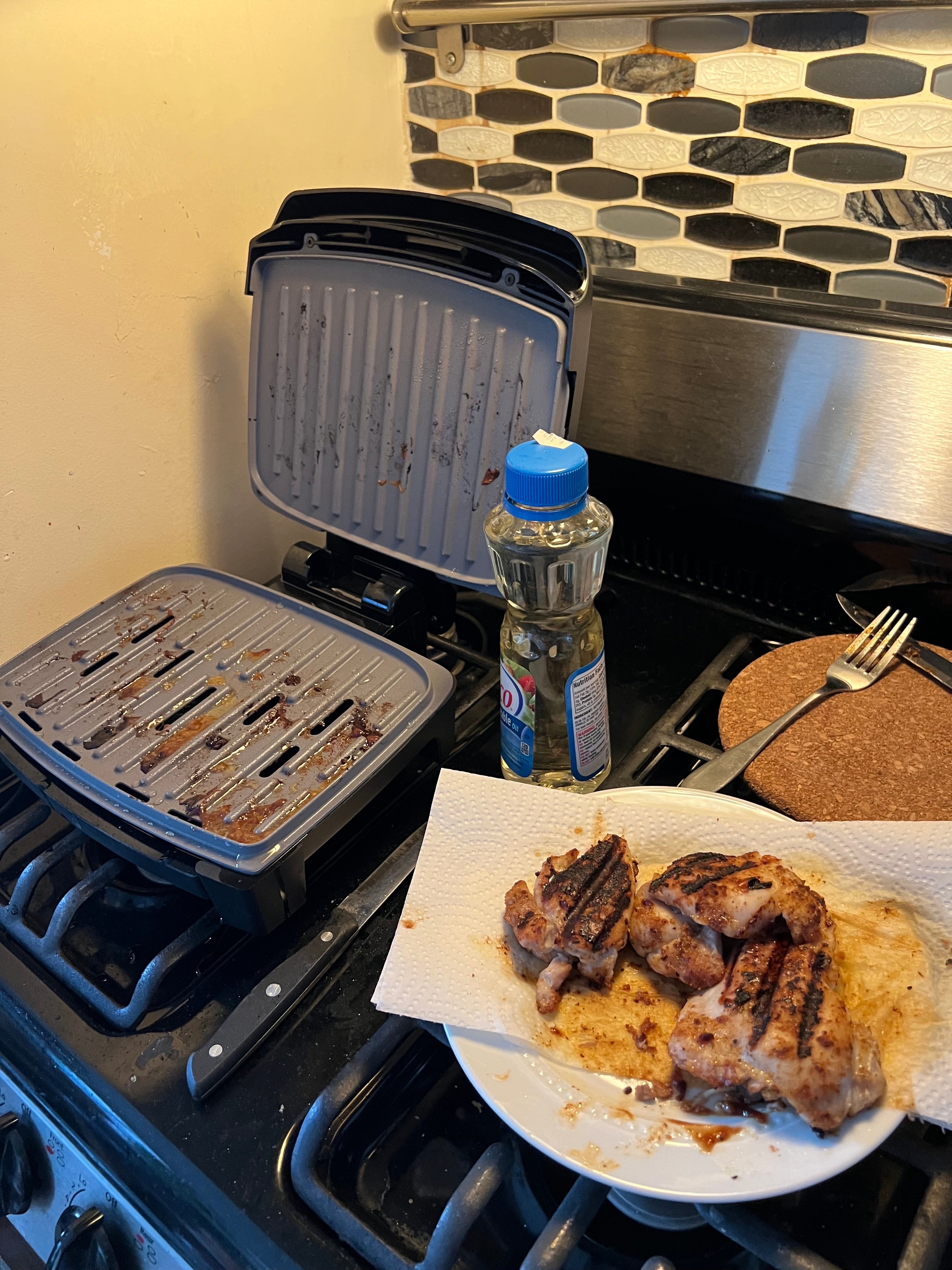Testing Out My New George Foreman Grill -  - Food
