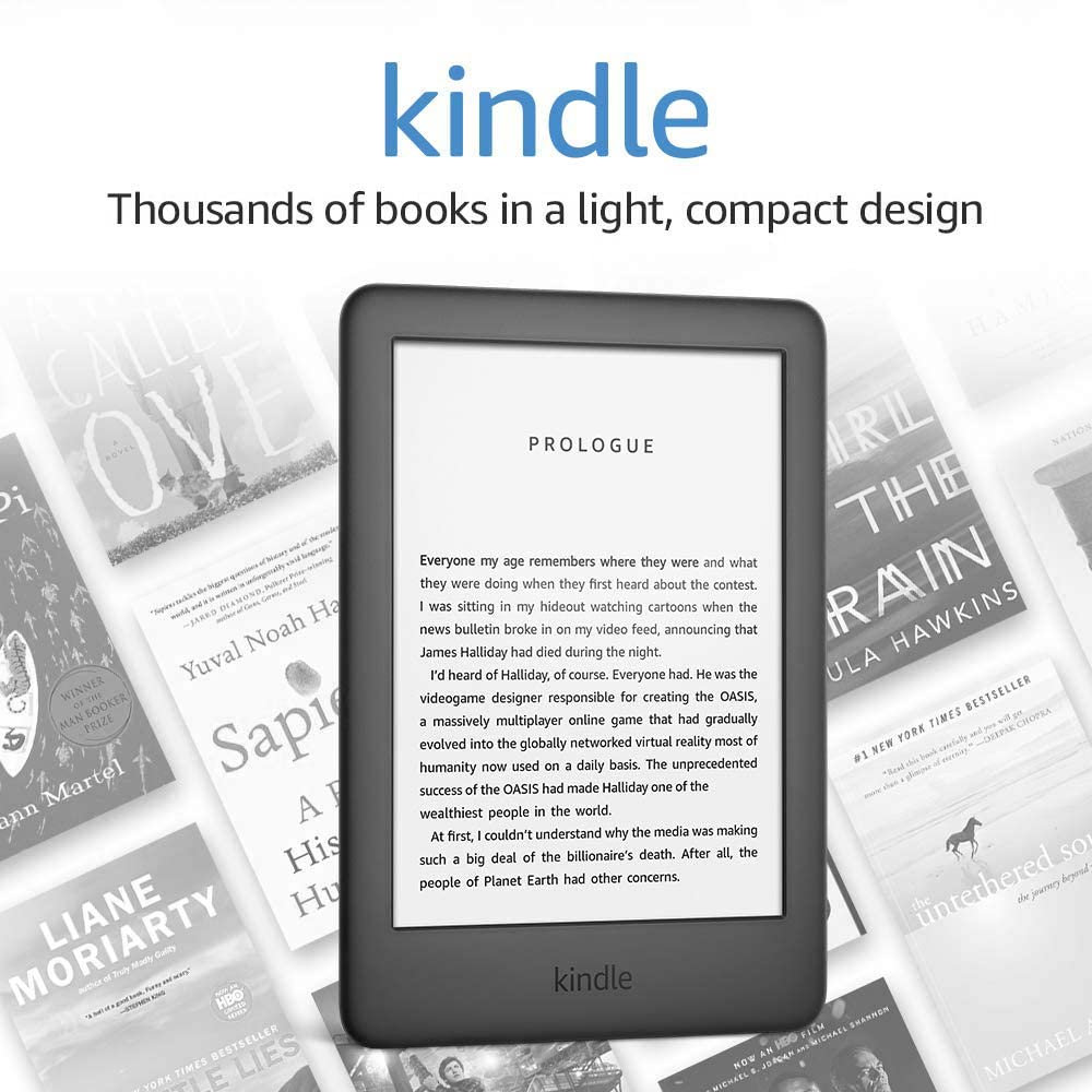 Amazon + Kindle With Built-in Front Light – Black