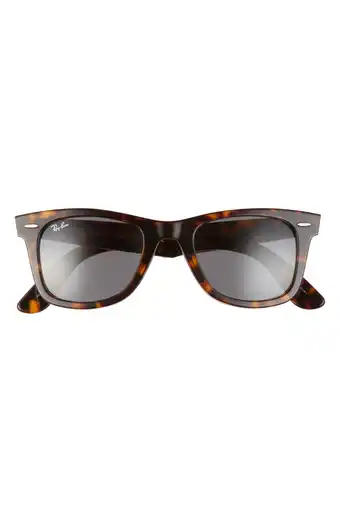 Ray-Ban + 55mm Rectangular Sunglasses