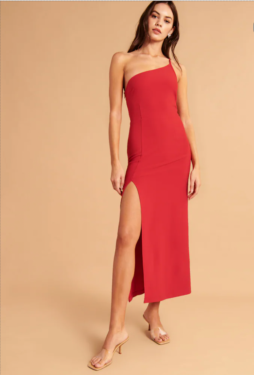 abercrombie one shoulder dress