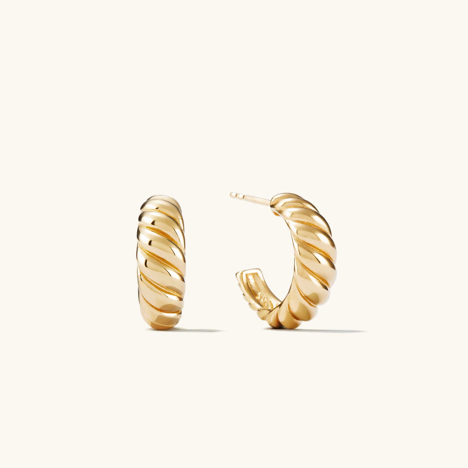 Mejuri Gold Vermeil Hoop Earrings: Chunky Large Hoops