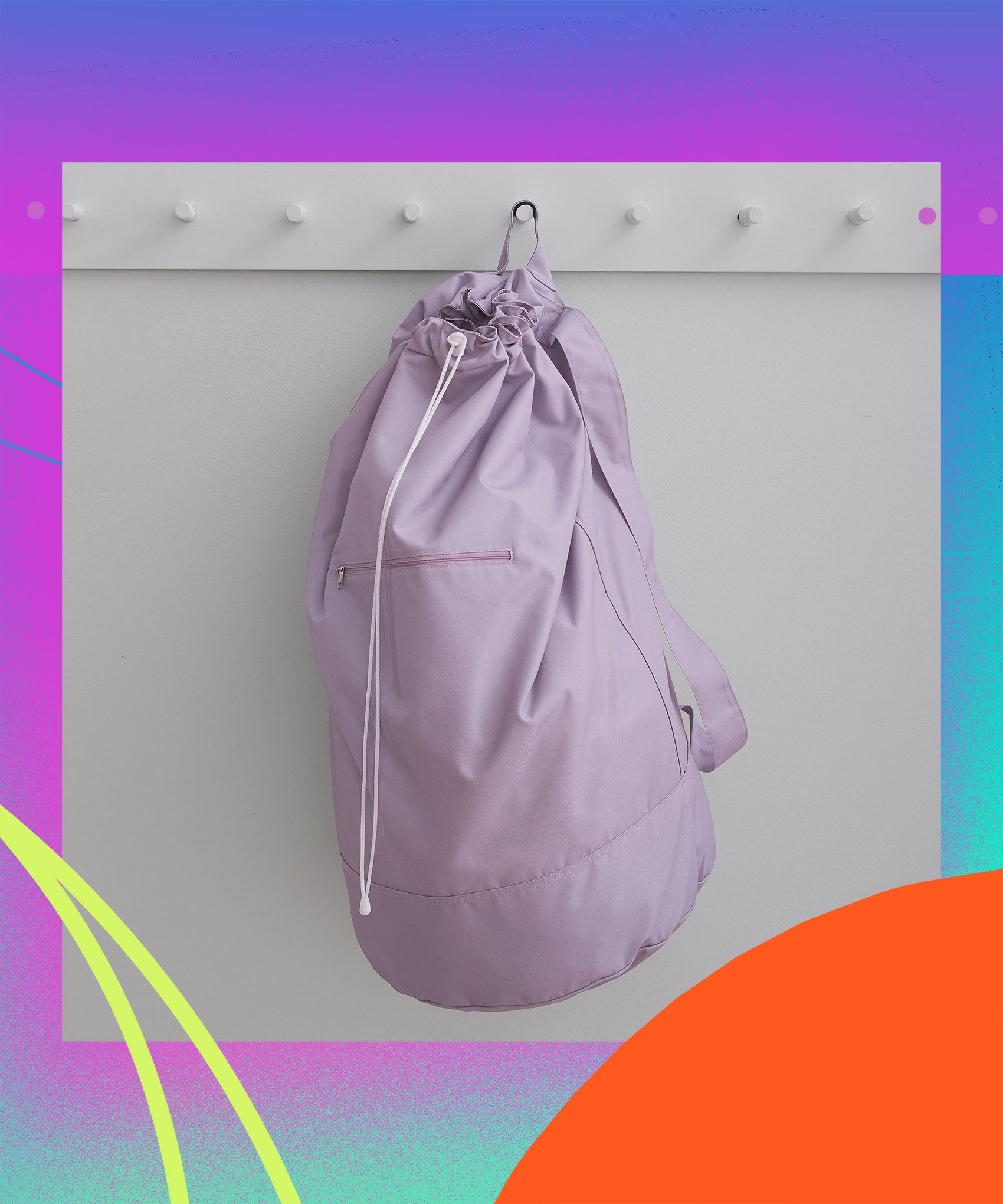 Linen Storage Bag. Washed Soft Linen Laundry Bag With Drawstring