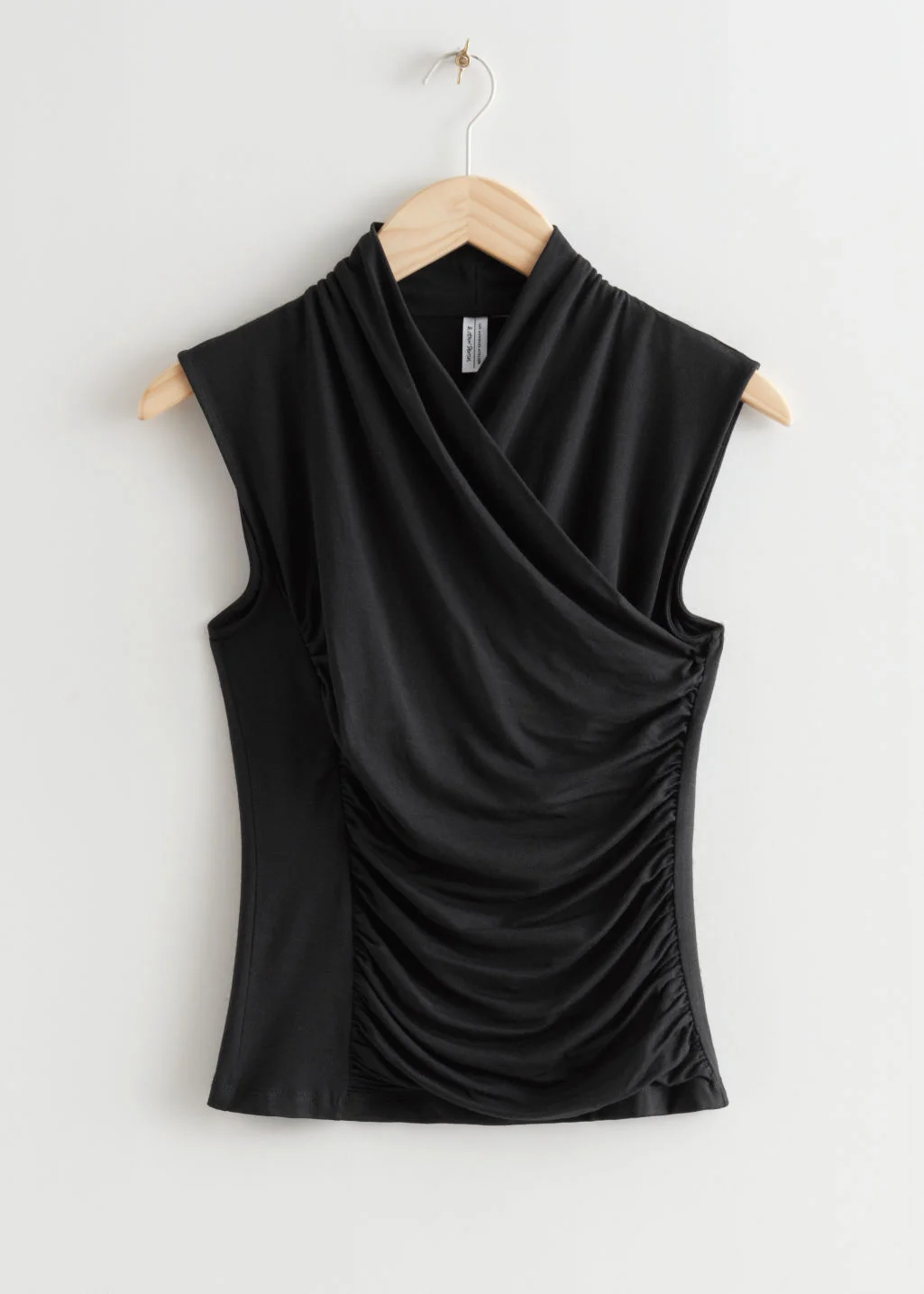 Ruched Sleeveless Blouse