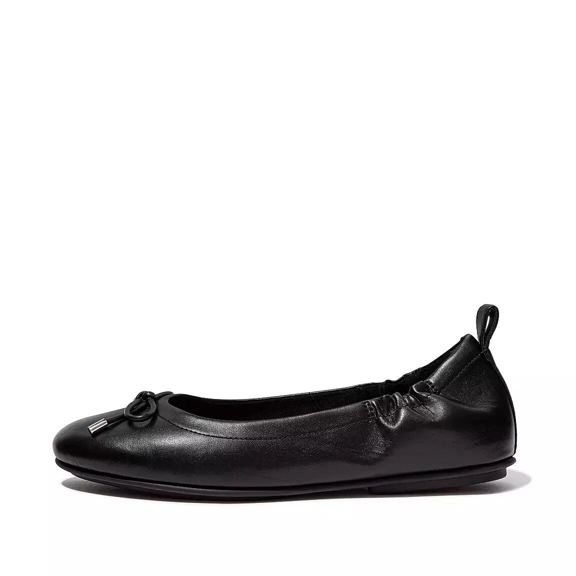 FitFlop + Allegro Bow Leather Ballet Pumps