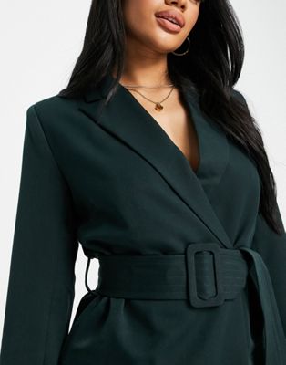 Dark green blazer store dress