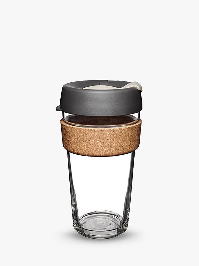 KeepCup + KeepCup Cork Brew Reusable 16oz Glass Coffee Cup / Travel Mug