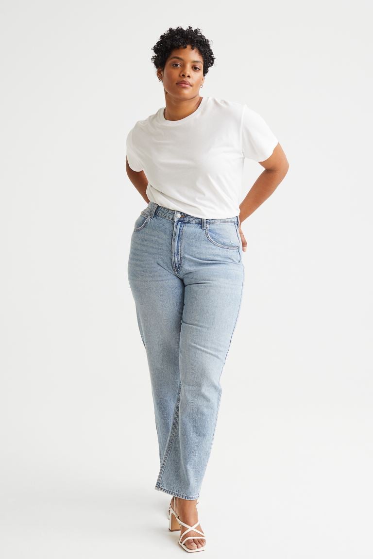 h&m 90s baggy ultra high waist jeans