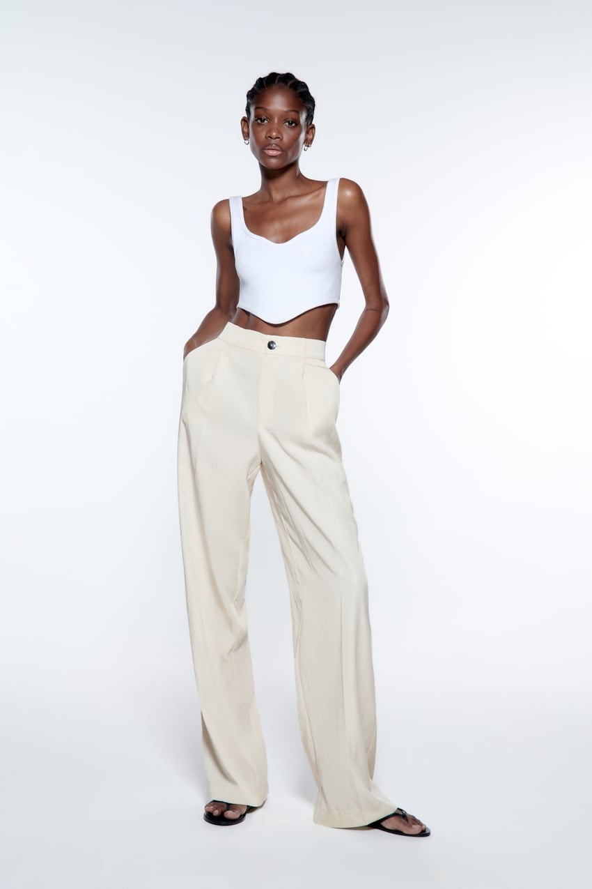 Zara Trousers- Medium  Zara trousers, Trouser pants women, Zara pants