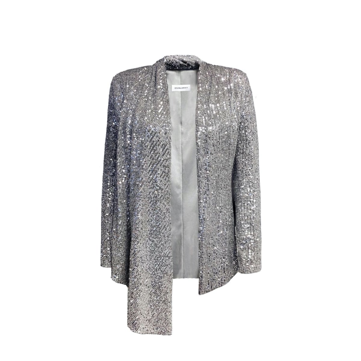 Divalukky + Structured Sequin High Low Blazer