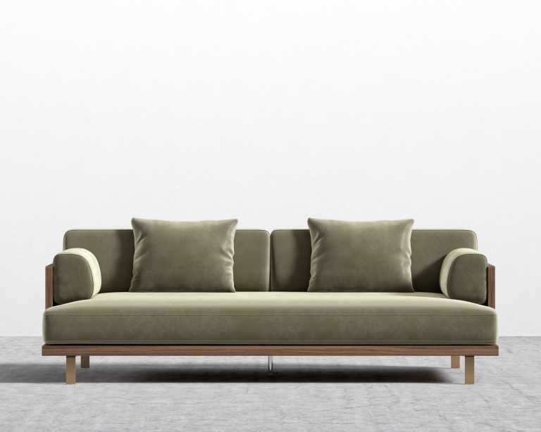 Rove concepts deals velvet sofa