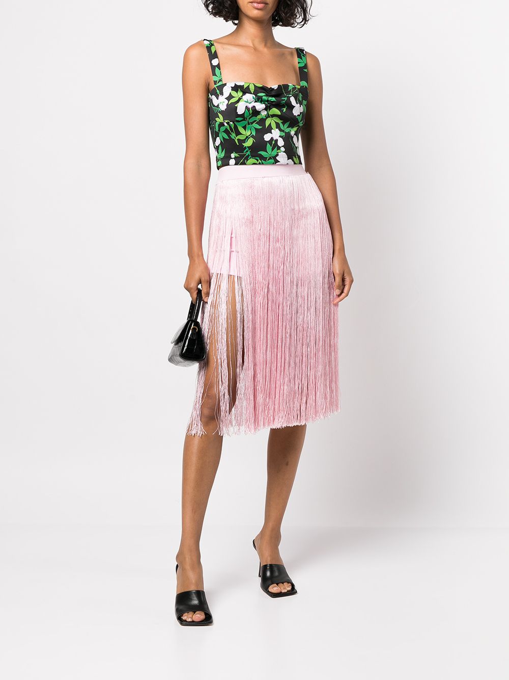 Cynthia Rowley + Fringed Mini Shorts