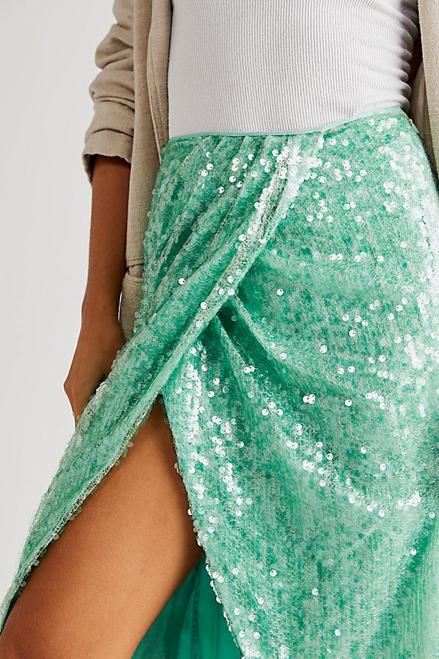 Sequin sarong skirt sale