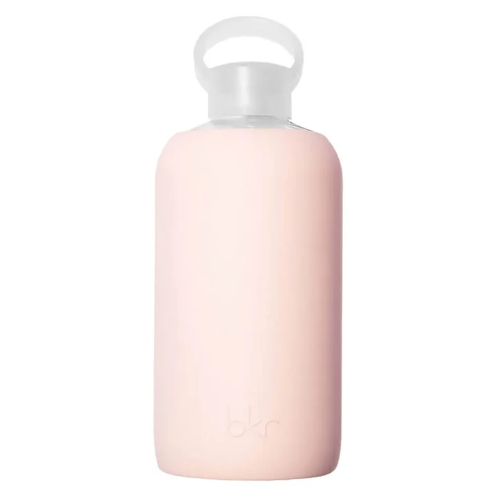 adidas pink glass and silicone water bottle