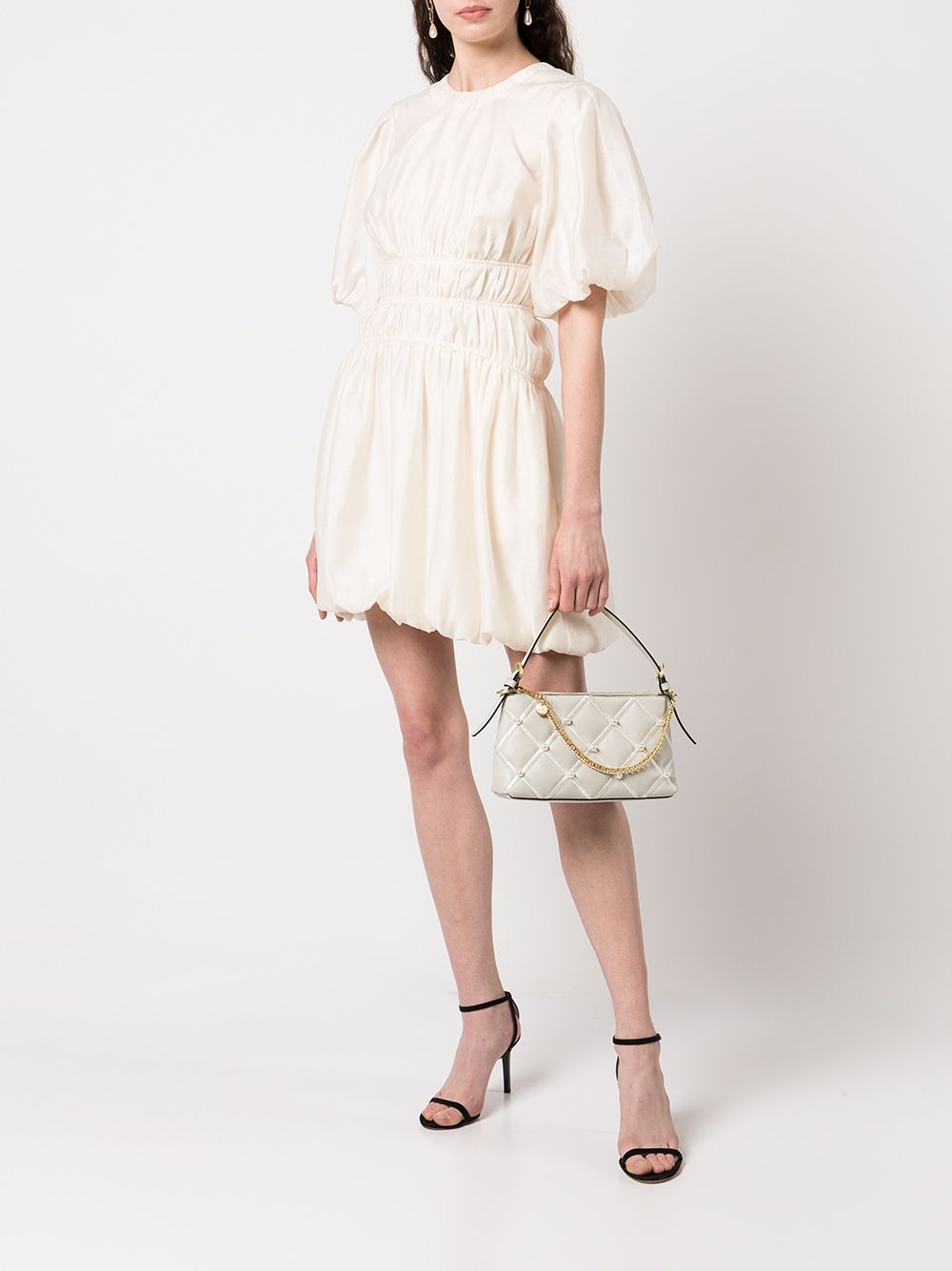 Jonathan Simkhai + Echo Bubble-Hem Mini Dress