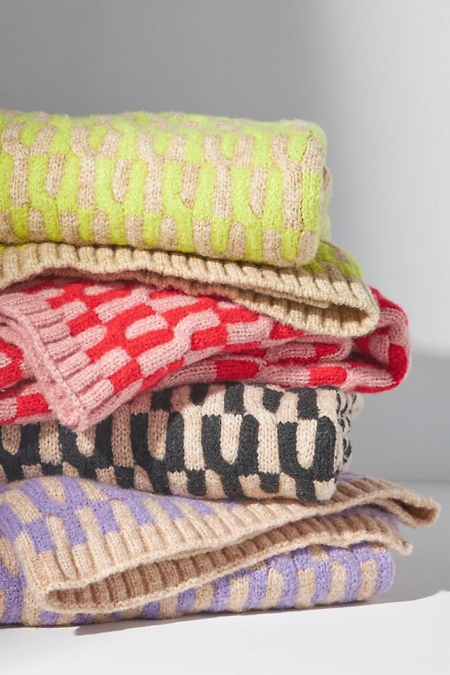 Anthropologie store Knit Throw Blanket