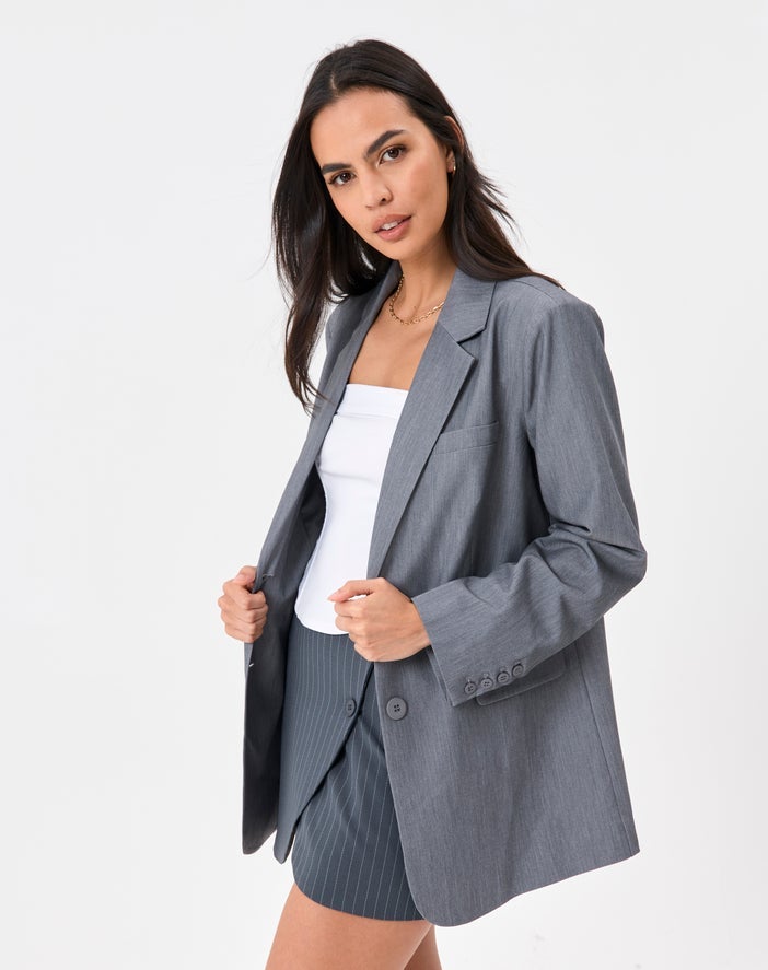 Glassons + Oversized Button Front Blazer