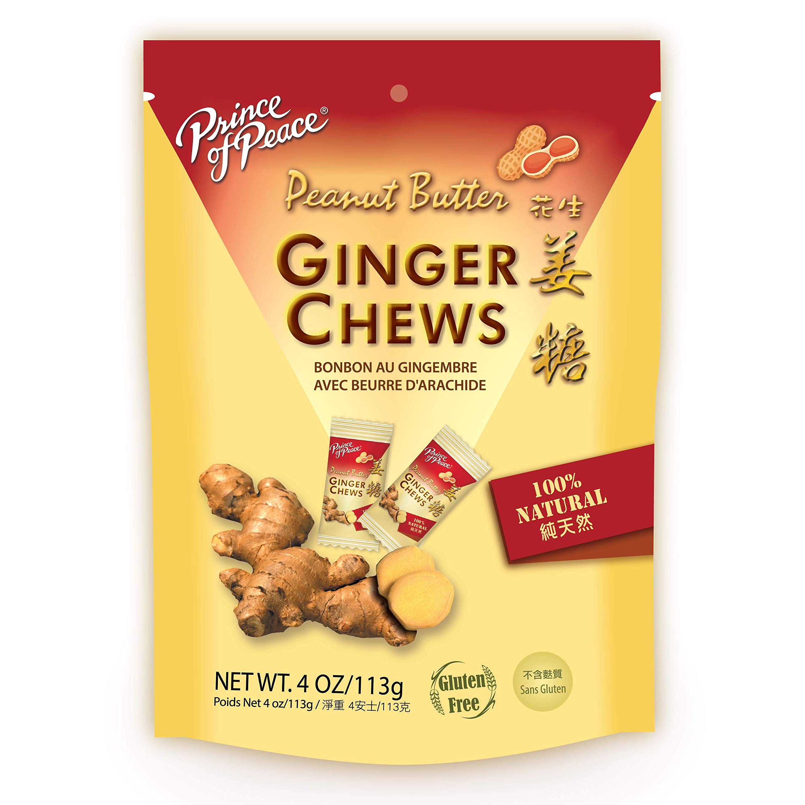 Prince Of Peace Ginger Chews With Peanut Butter   11139325 