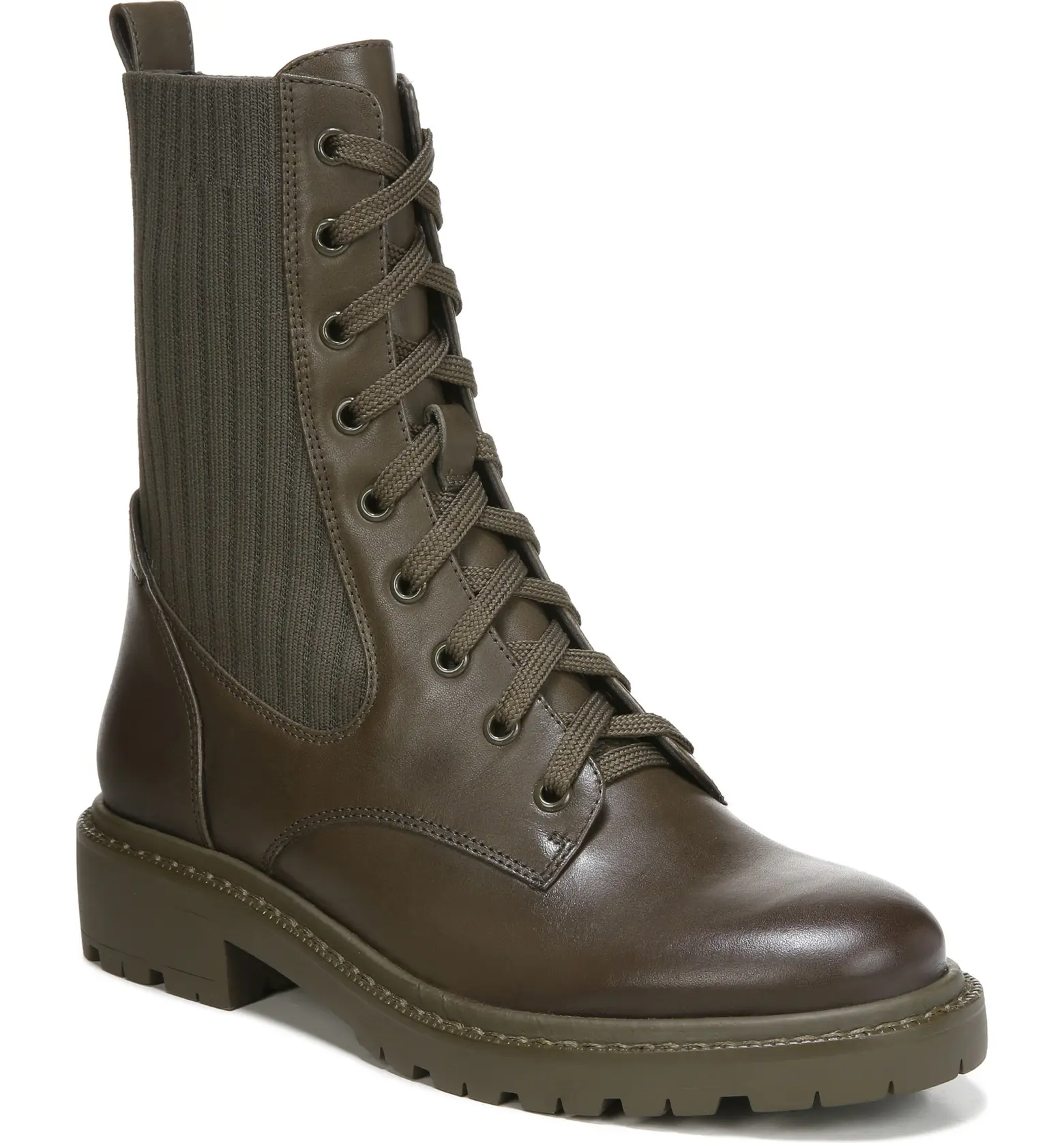 Sam Edelman + Lydell Mixed Media Combat Boot