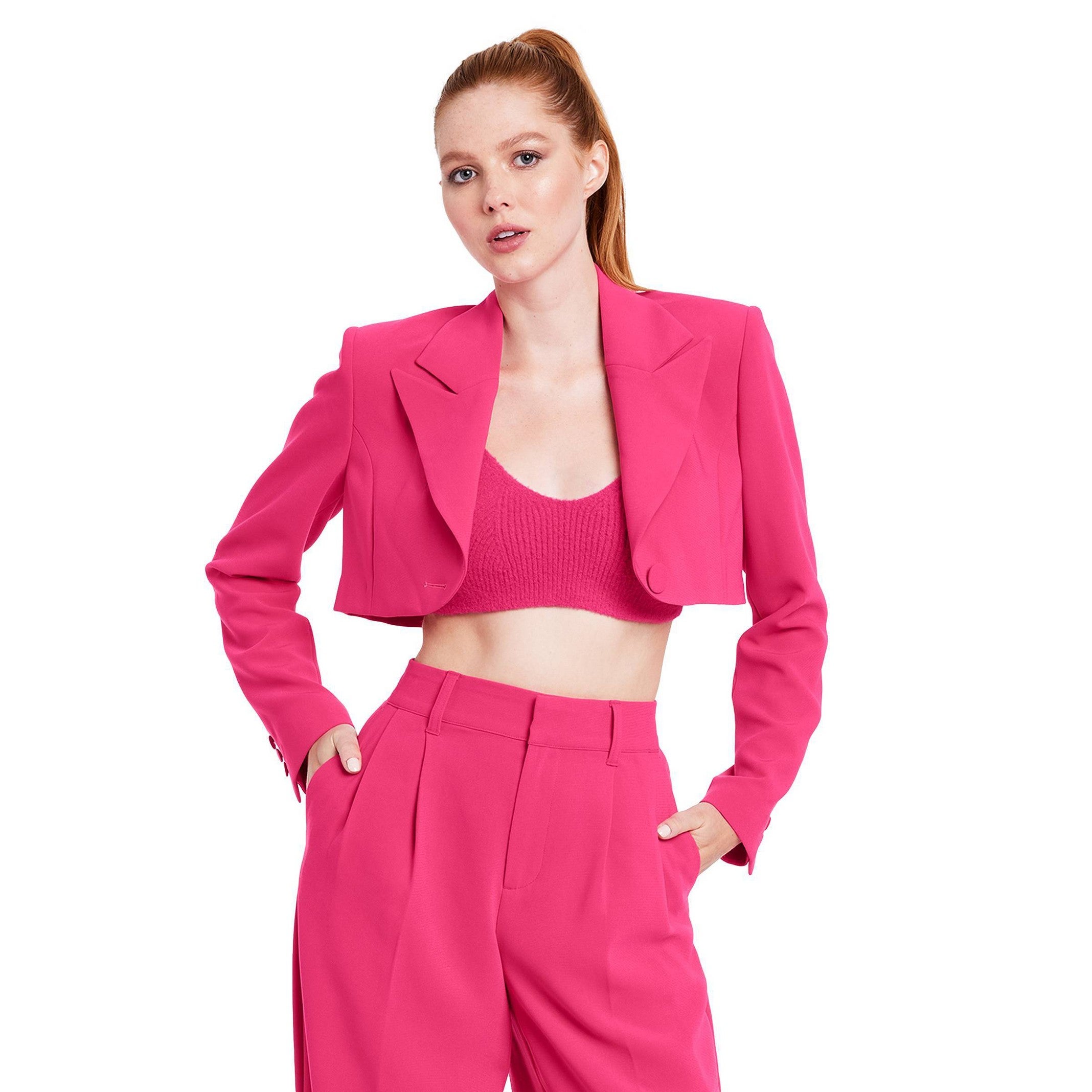 Pink shop blazer target