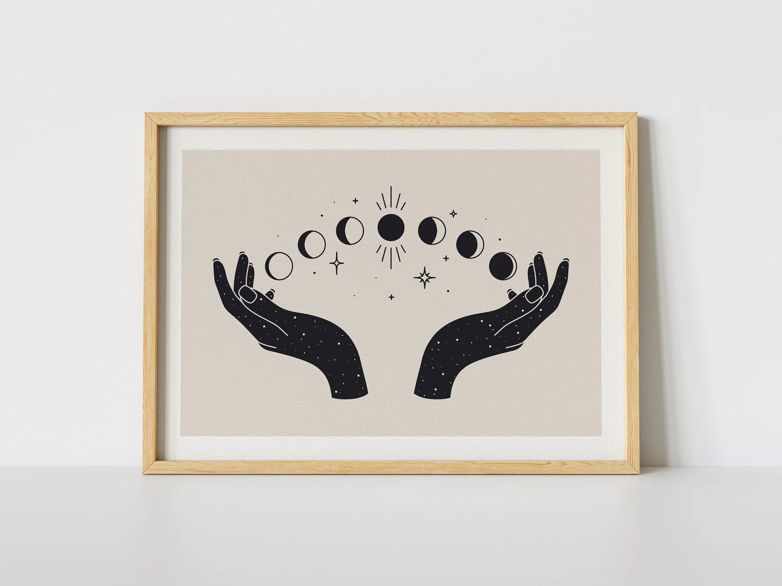 TallulahPrintsUK + Moon Hands | Art Print