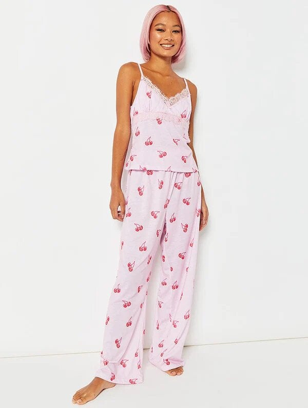 Pink victoria secret online pyjamas