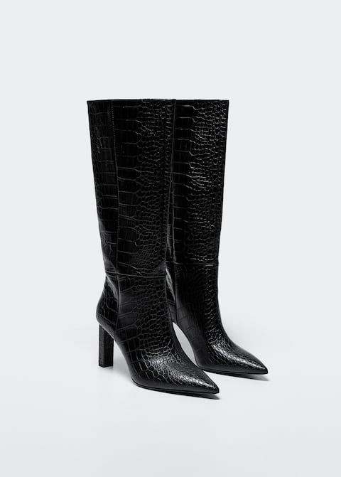 Mango discount bottines croco