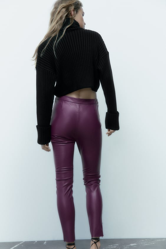 Zara Faux Leather Leggings