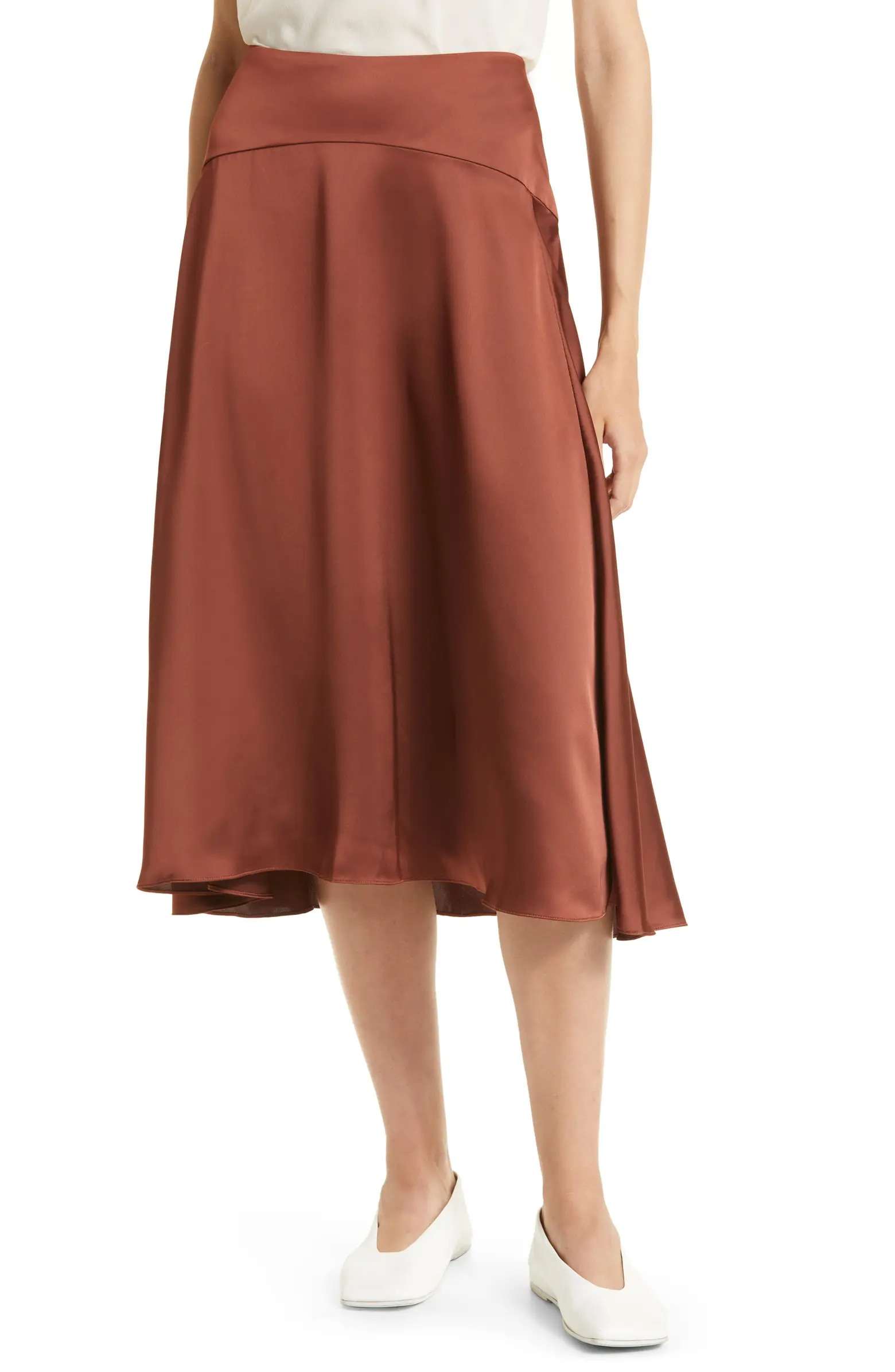 Nordstrom Signature + Midi Flutter Skirt