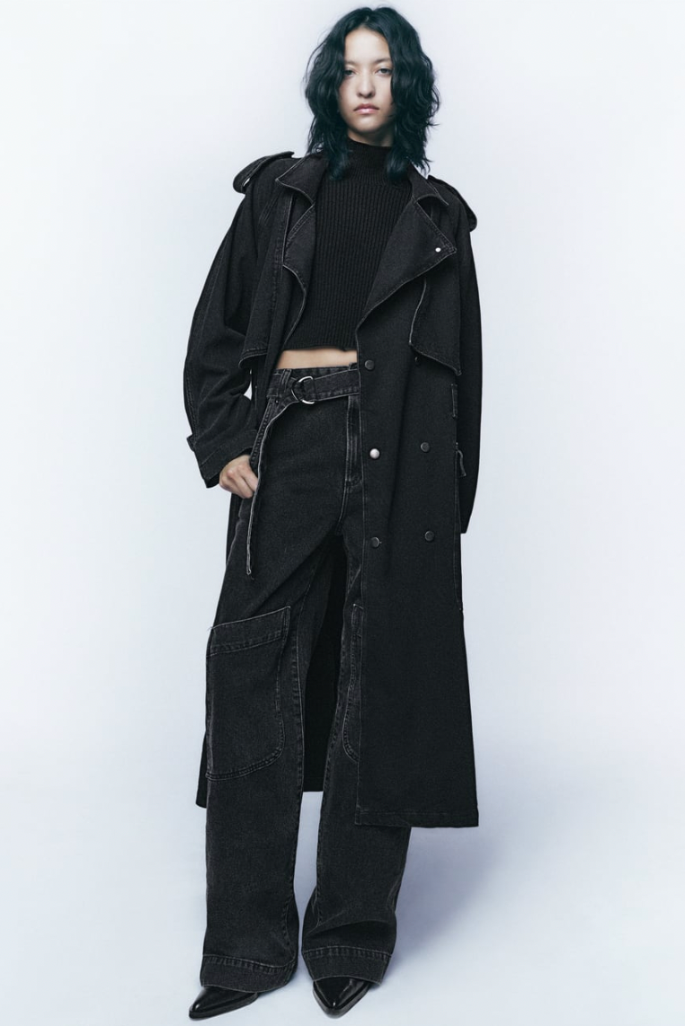 Raw Denim Trench Coat  Denim trench coat, Raw denim jacket, Denim fashion
