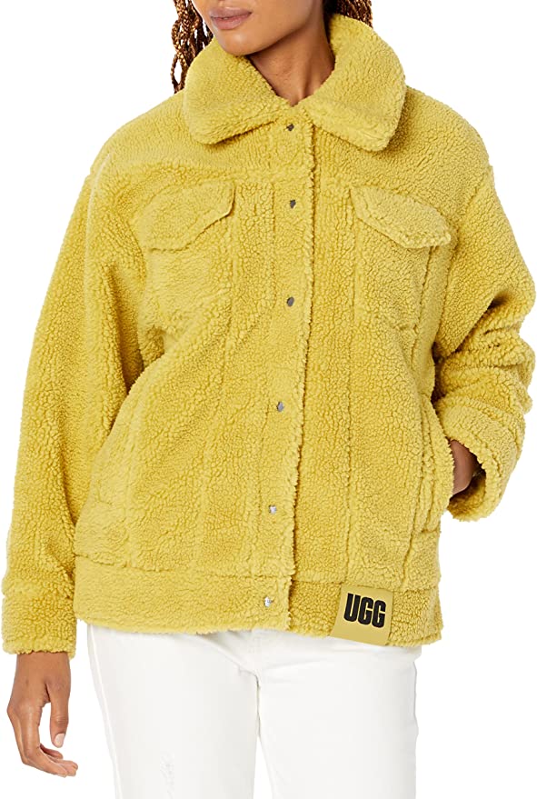 Teddy Sherpa Jacket - Yellow