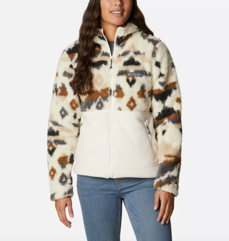 columbia cow print jacket