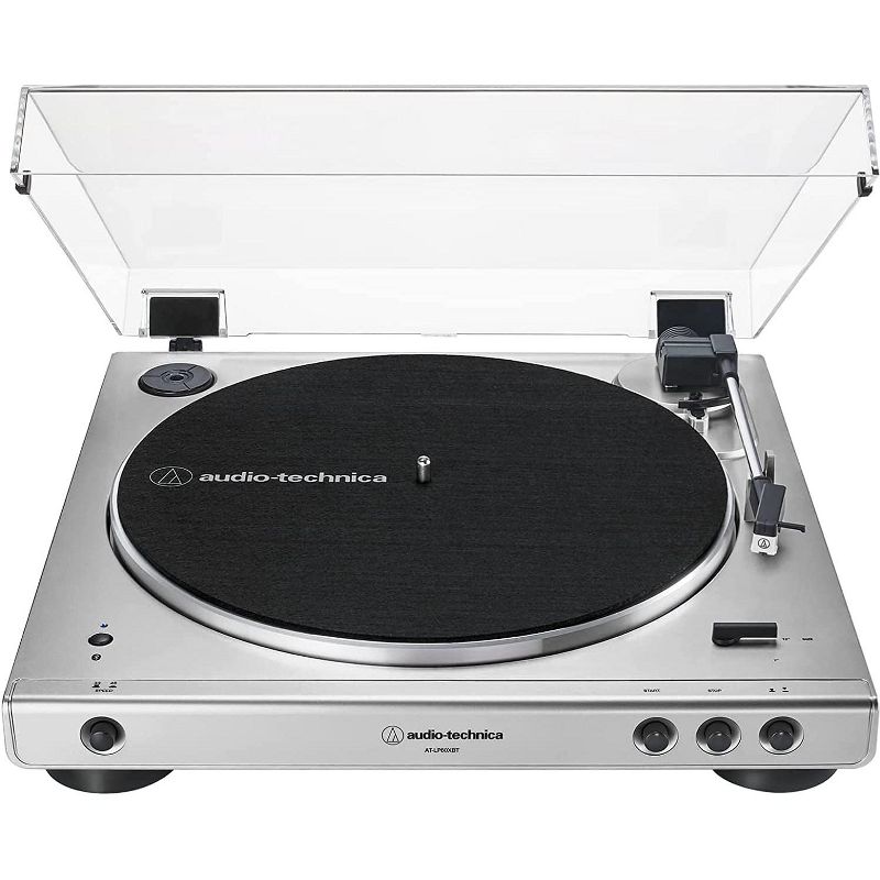 Audio-Technica + AT-LP60XBT-SV Bluetooth Stereo Turntable, silver