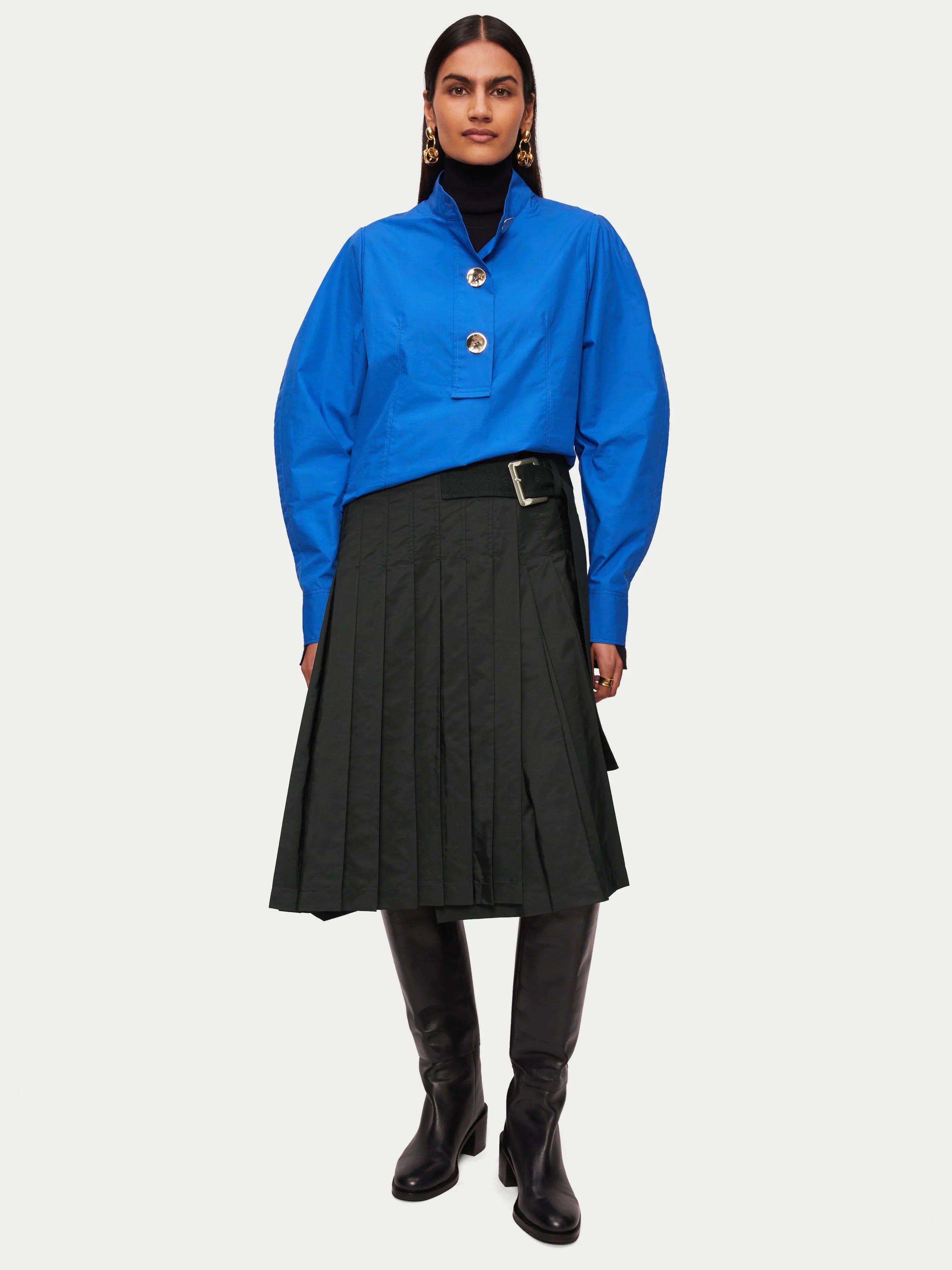 Jigsaw + Collagerie Pleated Kilt Skirt