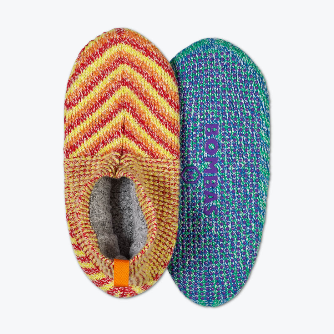 The Bombas Gripper Slipper combines a comfortable sock and slipper in one
